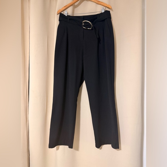 House of Harlow 1960 Black Belted Pantsuit - Picture 2 of 4